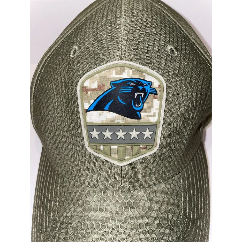 Carolina Panthers 39 Thirty Salute To Service Stretch Band Fitted Ball Cap M/L